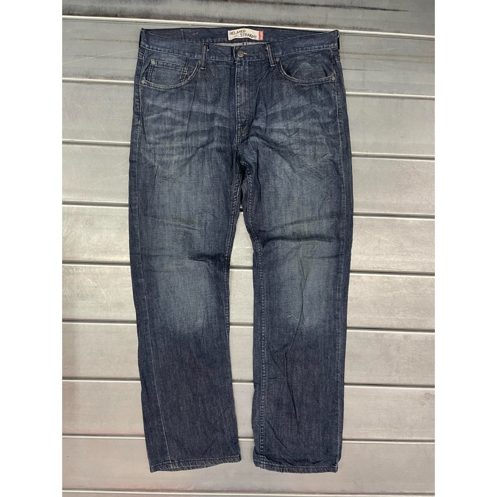 Vintage Levis 559 Jeans Mens 38X34 Blue Dark Wash Denim Relaxed Straight Leg
